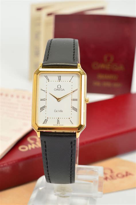 omega de ville men's watch|omega de ville rectangular watches.